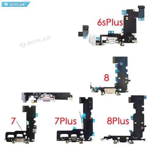For iPhone 6 6G i6 6P 6 plus 7 7G 8 8G X XS Max XR 11 11pro max USB Port Charger Dock Connector Mic Charging Flex Cable Dock